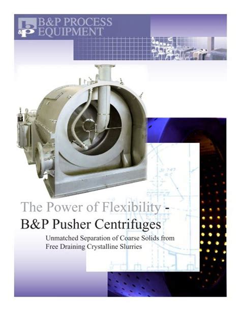 pusher centrifuge|pusher centrifuge b&p.